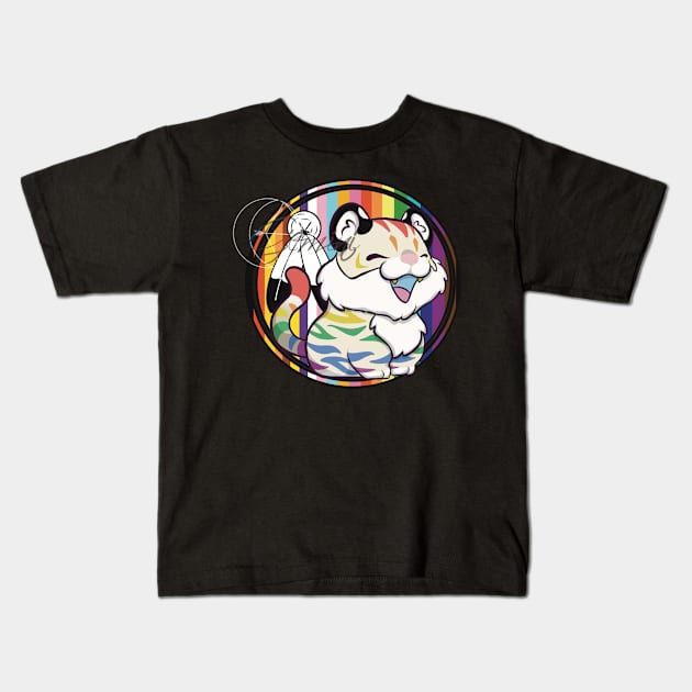 TwoSpirit Tiger Kids T-Shirt by ThBlkBirdDaliah